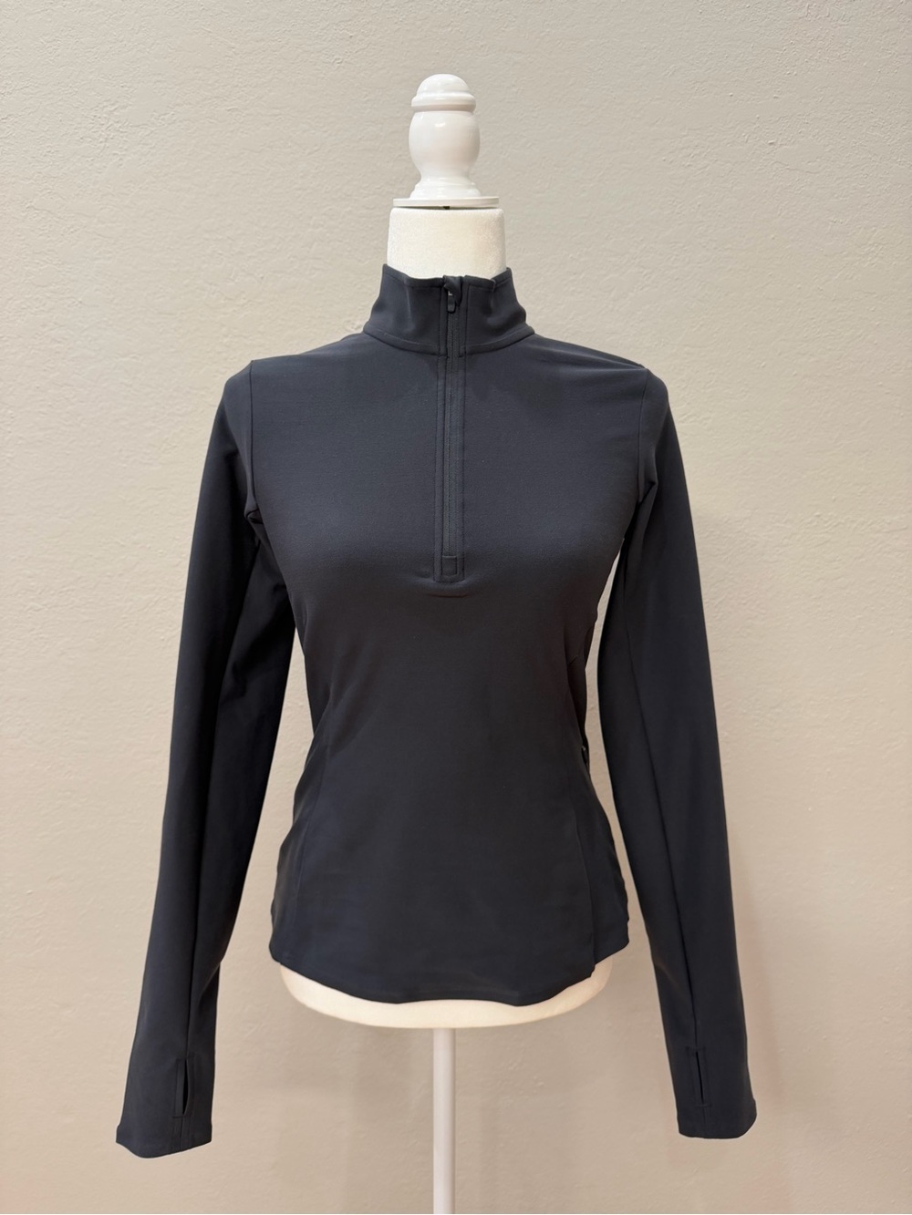 Alo Yoga Alosoft 1/2 Zip Rapid Pullover Anthracite Gray Small NWT
